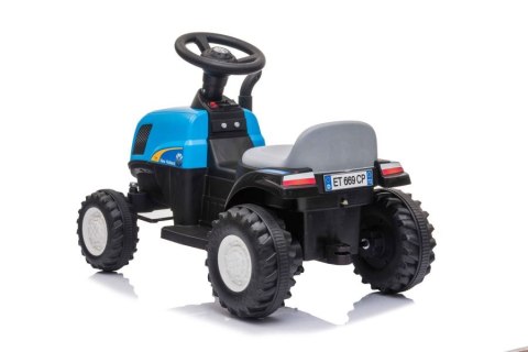 TRAKTOR NA AKUMULATOR Z PRZYCZEPĄ A009 NIEBIESKI