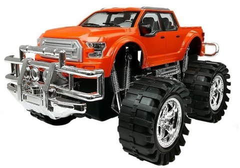 ZESTAW POJAZDÓW MONSTER TRUCK CZERWONY LAWETA 58 CM