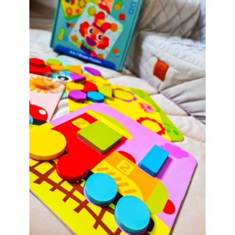 TOOKY TOY Puzzle 4 w 1 Układanka Klocki