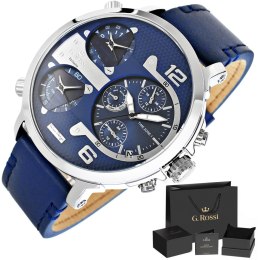 Zegarek Męski G.Rossi Triple Time E11706A2-6F1