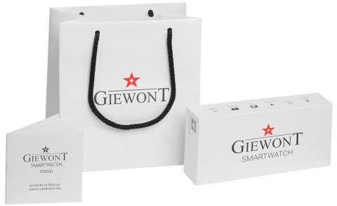Smartwatch Damski Giewont Gold/Black + Pasek GW300-1