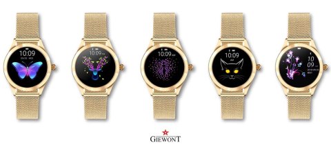 Smartwatch Damski Giewont Gold/Black + Pasek GW300-1