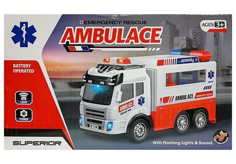 AMBULANS AUTKO NA BATERIE ŚWIATŁO DŹWIĘKI