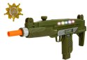 ZESTAW WOJSKOWY PISTOLET DŹWIĘK ŚWIATŁA ODZNAKA 37 CM