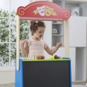 VIGA Drewniany Teatrzyk Sklep Spożywczy 2w1 Tablica Kredowa Stragan Prezent