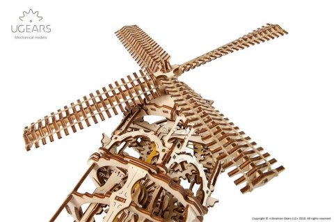 Wieża-Młyn Wiatrowy Model mechaniczny do składania