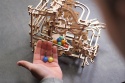 TOR KULKOWY POZIOMOWY DREWNIANY MODEL MECHANICZNY PUZZLE 3D