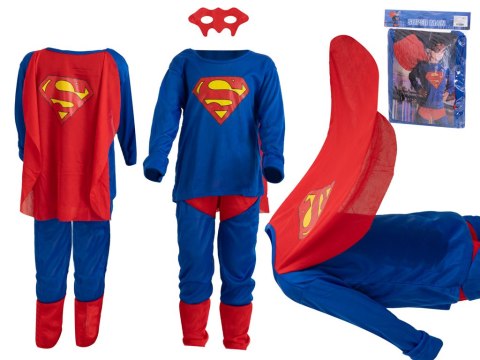 KOSTIUM STRÓJ SUPERMAN ROZMIAR M 110-120CM
