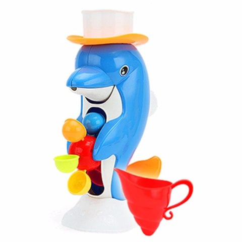 ZABAWKA DO KĄPIELI DELFIN Z MŁYNKIEM + AKCESORIA
