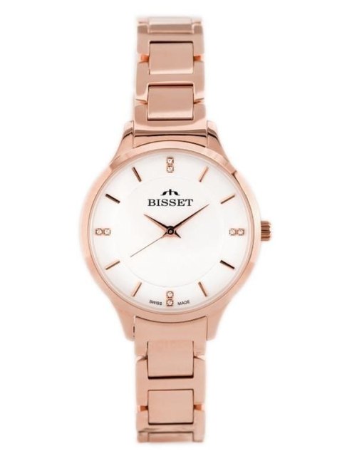 ZEGAREK DAMSKI BISSET BSBE45 - rosegold (zb551e)