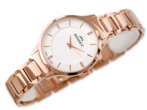 ZEGAREK DAMSKI BISSET BSBE45 - rosegold (zb551e)