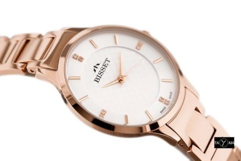 ZEGAREK DAMSKI BISSET BSBE45 - rosegold (zb551e)