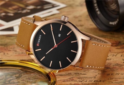 ZEGAREK MĘSKI CURREN 8214 (zc014e) - brown/black