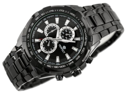 ZEGAREK MĘSKI PERFECT - MILTON - black (zp112a)