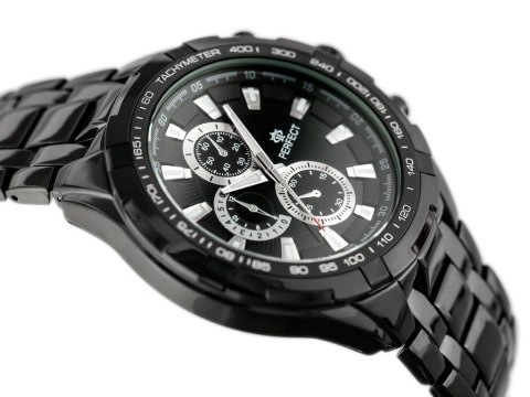 ZEGAREK MĘSKI PERFECT - MILTON - black (zp112a)