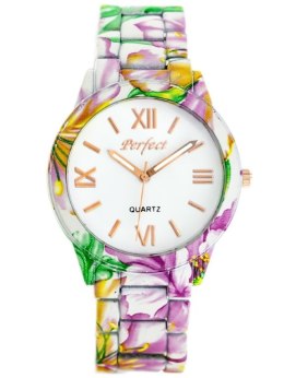 ZEGAREK DAMSKI PERFECT A675 - FLOWERS 2 (zp769a)