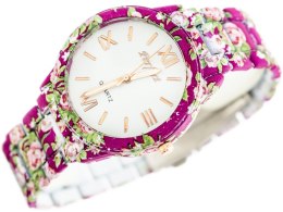 ZEGAREK DAMSKI PERFECT A675 - FLOWERS 2 (zp769c)