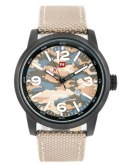 ZEGAREK MĘSKI NAVIFORCE - COMMANDO (zn034a) - beige