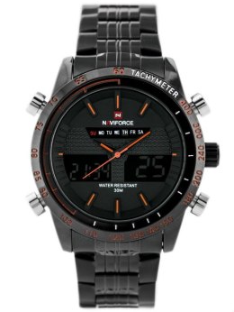 ZEGAREK MĘSKI NAVIFORCE - CONVAIR - DUAL TIME (zn014e) + BOX