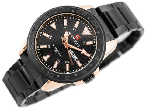 ZEGAREK MĘSKI NAVIFORCE - NF9109 (zn064d) - black/rosegold