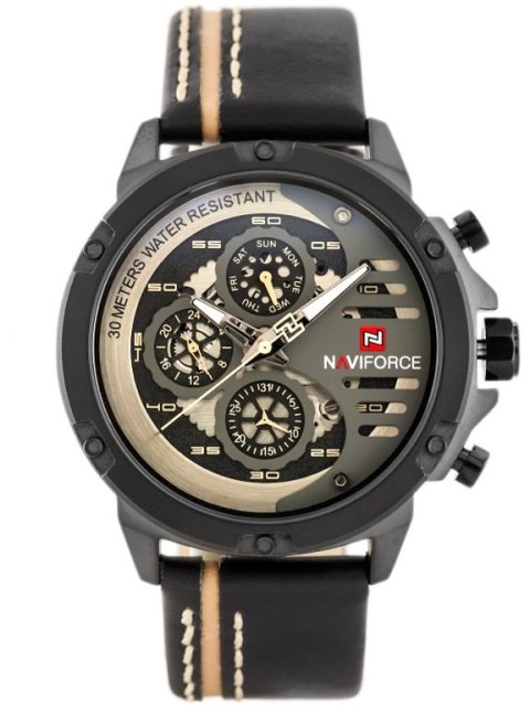 ZEGAREK MĘSKI NAVIFORCE - NF9110 (zn047e) - black/graphite