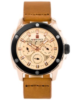ZEGAREK MĘSKI NAVIFORCE - NF9116 (zn057e) - camel/rosegold