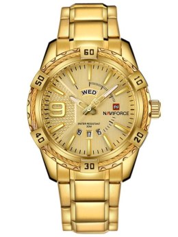 ZEGAREK MĘSKI NAVIFORCE - NF9117 (zn059d) - gold + box