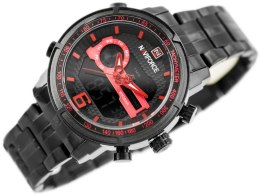 ZEGAREK MĘSKI NAVIFORCE - NF9119 (zn066d) - black/red