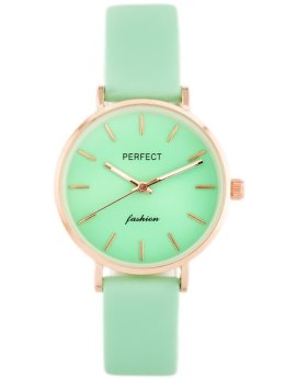 ZEGAREK DAMSKI PERFECT A0359 - zielony / rosegold (zp841e)