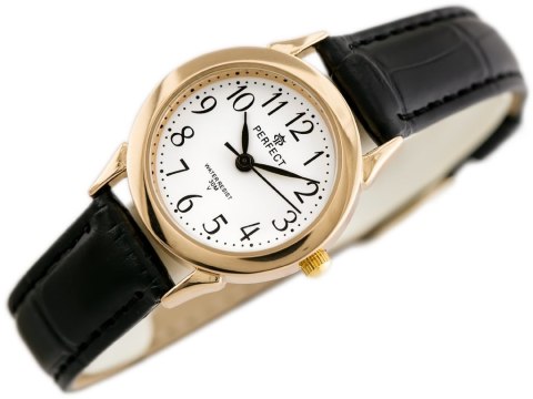 ZEGAREK DAMSKI PERFECT A4211-W - czarny / złoty (zp845a)