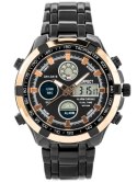 ZEGAREK MĘSKI PERFECT CARRERA (zp121i) - black/rose gold