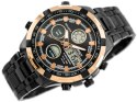 ZEGAREK MĘSKI PERFECT CARRERA (zp121i) - black/rose gold