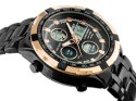 ZEGAREK MĘSKI PERFECT CARRERA (zp121i) - black/rose gold
