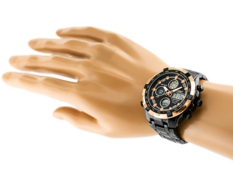 ZEGAREK MĘSKI PERFECT CARRERA (zp121i) - black/rose gold