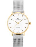 ZEGAREK DAMSKI PERFECT B7304 antyalergiczny (zp852b) silver/gold