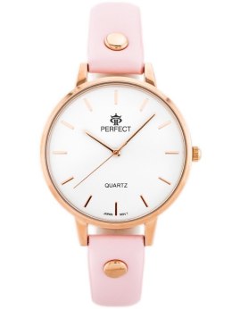 ZEGAREK DAMSKI PERFECT B7327 antyalergiczny (zp847e) pink/r.gold