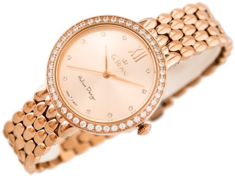 ZEGAREK G. ROSSI - 11775B (zg769e) rose gold + BOX