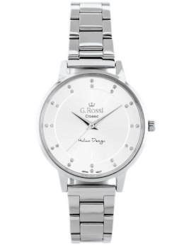 ZEGAREK G. ROSSI - C11715B-3C1 (zg777a) silver + BOX