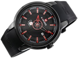 ZEGAREK MĘSKI NAVIFORCE - NF9107 (zn080b) - black/red + box