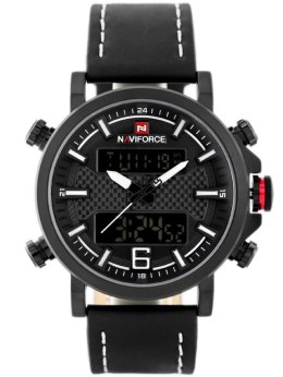 ZEGAREK MĘSKI NAVIFORCE - NF9135 (zn076a) - black/white + box