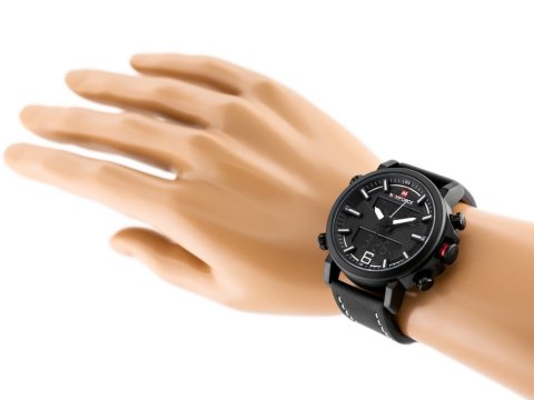 ZEGAREK MĘSKI NAVIFORCE - NF9135 (zn076a) - black/white + box