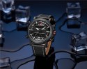 ZEGAREK MĘSKI NAVIFORCE - NF9135 (zn076a) - black/white + box