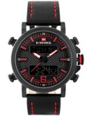 ZEGAREK MĘSKI NAVIFORCE - NF9135 (zn076c) - black/red + box