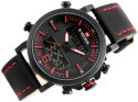 ZEGAREK MĘSKI NAVIFORCE - NF9135 (zn076c) - black/red + box