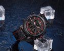 ZEGAREK MĘSKI NAVIFORCE - NF9135 (zn076c) - black/red + box