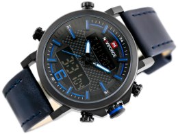 ZEGAREK MĘSKI NAVIFORCE - NF9135 (zn076d) - black/blue + box