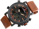 ZEGAREK MĘSKI NAVIFORCE - NF9135 (zn076f) - brown/orange + box