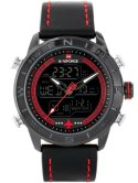 ZEGAREK MĘSKI NAVIFORCE - NF9144 (zn077b) - black/red + box