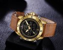 ZEGAREK MĘSKI NAVIFORCE - NF9144 (zn077c) - brown/gold + box