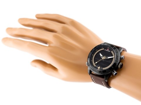 ZEGAREK MĘSKI NAVIFORCE - NF9144 (zn077d) - brown/black + box